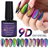 Galaxy 9D Magnetic Cat Eye Nail UV Gel Polish Soak off Chameleon Gel Polish 9D-18