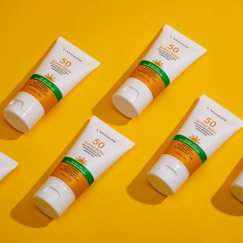 SPF 50+++ Sunscreen Moisturizing Physical Cream, Hyaluronic Acid