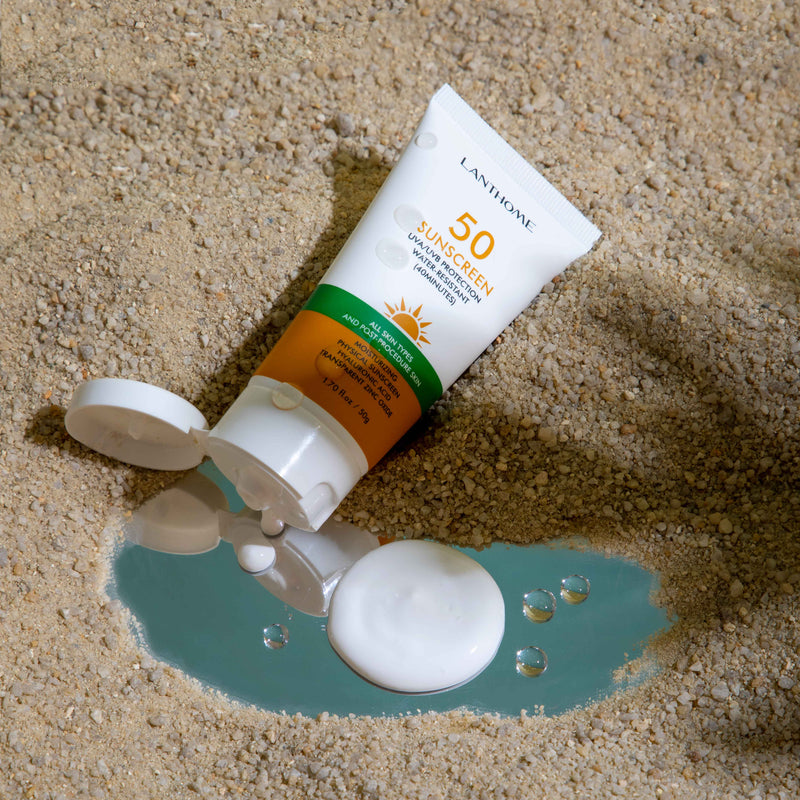 SPF 50+++ Sunscreen Moisturizing Physical Cream, Hyaluronic Acid