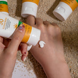 SPF 50+++ Sunscreen Moisturizing Physical Cream, Hyaluronic Acid