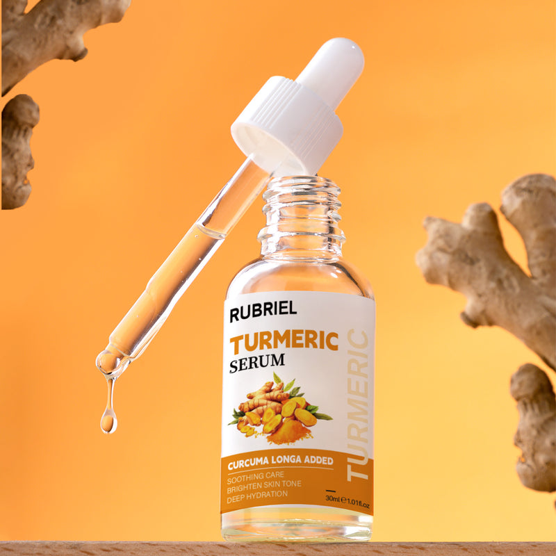 Brightening Turmeric Face Serum Clear Skin Acne Dark Spots Whitening Nourishing