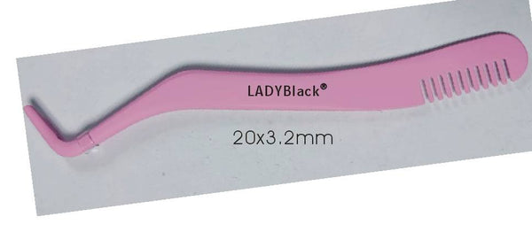LADYBLACK Eyelash Tweezers Applicator Lash Tweezers for Cluster Eyelashes