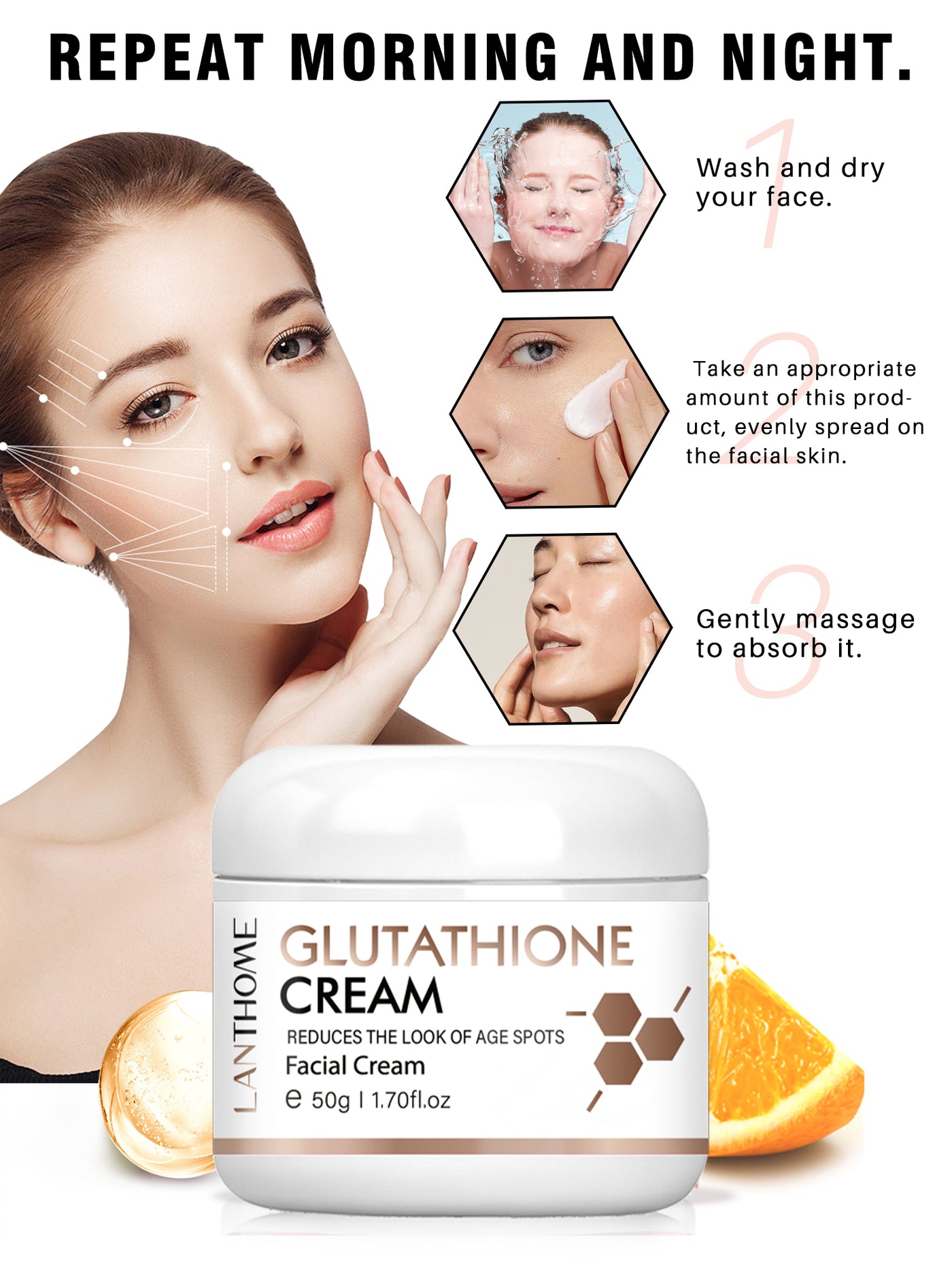 lanthome glutathione cream Lanthome Glutathione Vitamin C & Kojic Acid Whitening Serum 30ml –  sthkbeauty