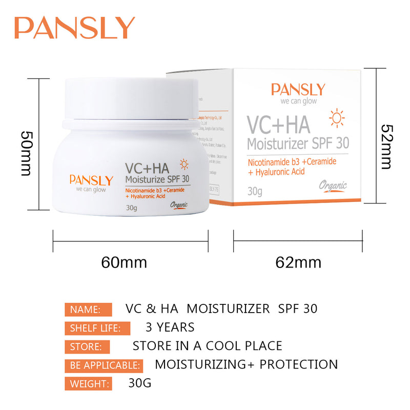 Anti wrinkle VC+HA Moisturize SPF 30 Nicotionamide b3+Ceramide+Hyaluronic Acid