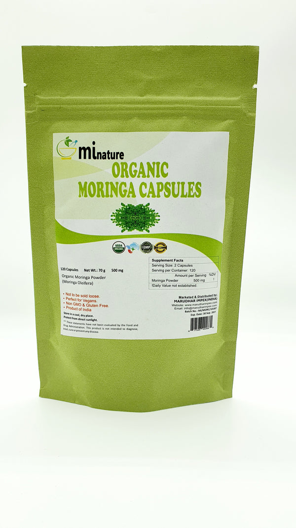 ORGANIC MORINGA CAPSULES 120 capsules