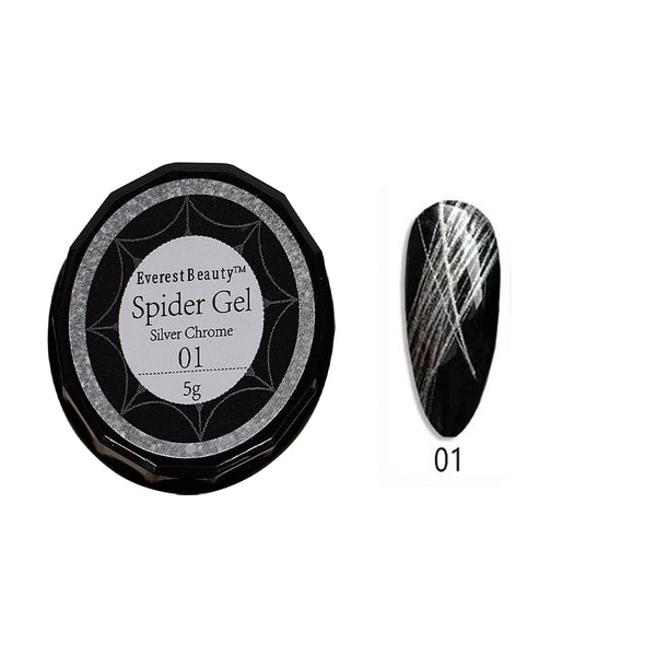 12 Color 5ml Spider UV Gel Polish Nail Art Pull Line Gel Thick Elastic Paint -01