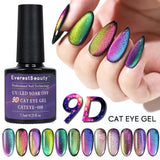 Galaxy 9D Magnetic Cat Eye Nail UV Gel Polish Soak off Chameleon Gel Polish 9D-10