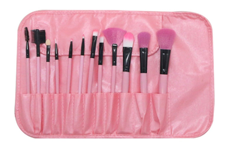 Professional Make Up Brushes 12 Piece Cosmetic Brush Set Eyeshadow Blusher Sets