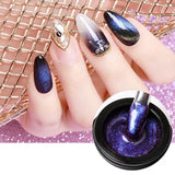 Galaxy 9D Magnetic Cat Eye Nail UV Gel Polish Soak off Chameleon Gel Polish 9D-13