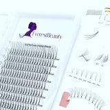 PRE MADE RUSSIAN VOLUME FAN LASHES 5D MINK EYELASHES EXTENSIONS Thickness 0.12 CURL D/C