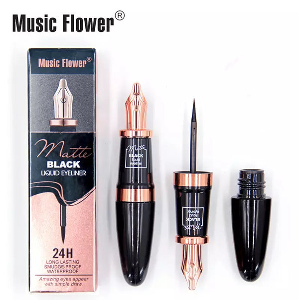 Eyeliner Waterproof Liquid Eye Liner Pencil Pen Make Up Beauty-Music Flower