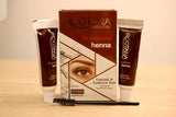 HENNA EYEBROW EYELASH TINT Professional Brow Dye Cream Black Brown Coffee 2x10ml