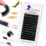 Russian Volume Auto Flourishing Lashes 0.06 Mink Eyelash Extensions CURL C D