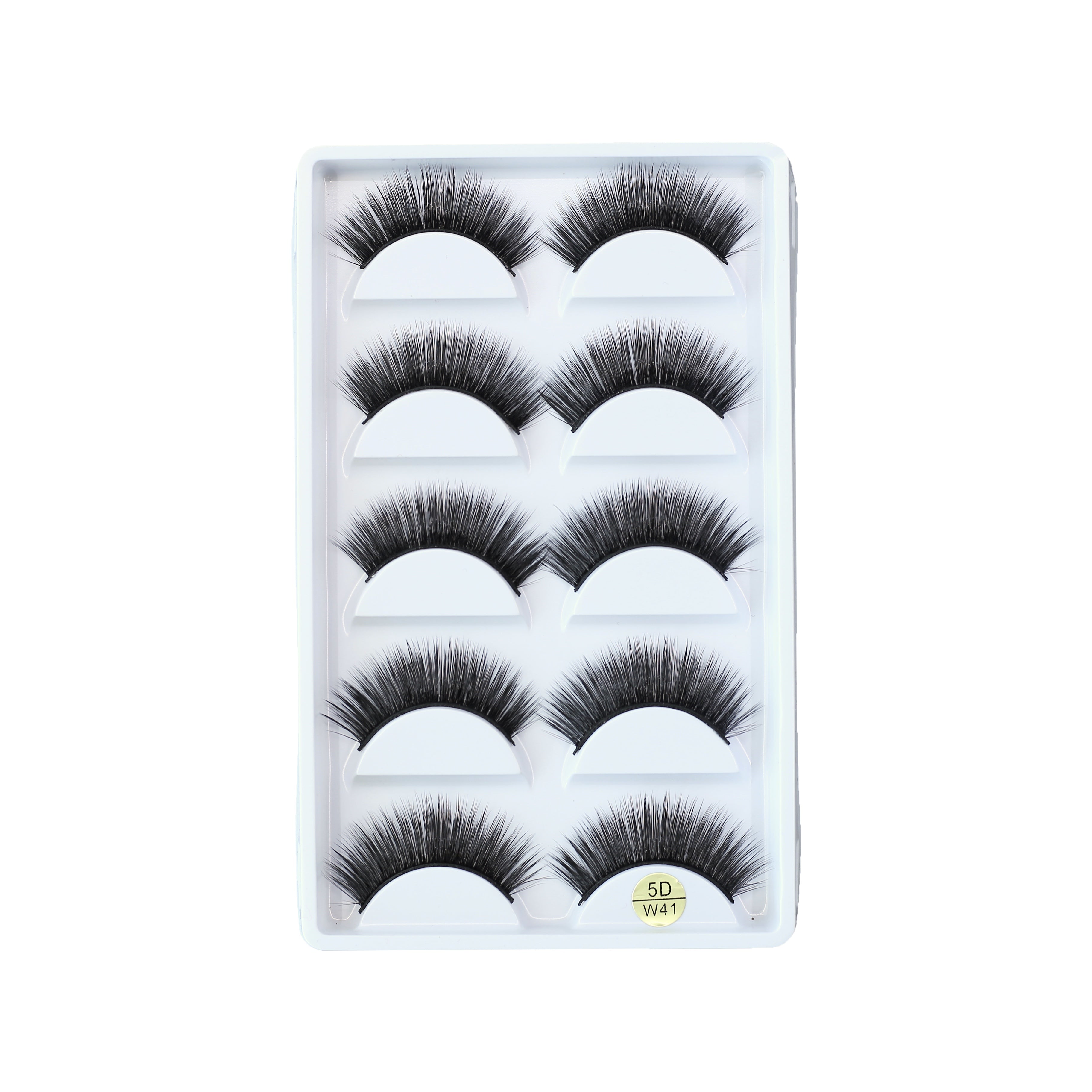 5 Pairs False Eyelashes Long Thick Natural Fake Eye Lashes Set Mink Ma ...