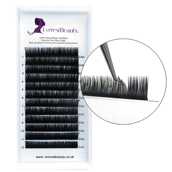 Individual Classic Luxury Volume Eyelash Extensions 0.20, 0.15, 0.10, 0.05 Curl C D length 10-15mm