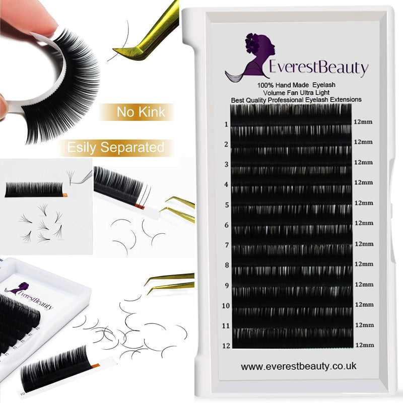 Russian Volume Auto Flourishing Lashes  0.10 Mink Eyelash Extensions CURL DD