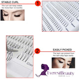 Pre made Russian Volume Fan Lashes 5D Mink Eyelash Extensions Thickness 0.10 Curl D/C