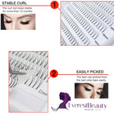PRE MADE RUSSIAN VOLUME FAN LASHES 3D MINK EYELASHES EXTENSIONS Thickness 0.10 CURL D/C