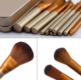 12pcs Kabuki Foundation Blusher Professional Make up Brush Brushes Set Makeup