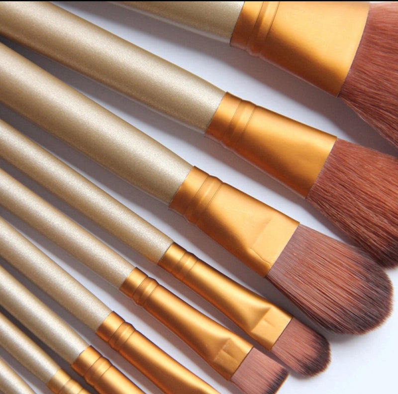 12pcs Kabuki Foundation Blusher Professional Make up Brush Brushes Set Makeup