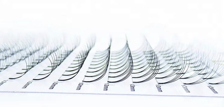 PRE MADE RUSSIAN VOLUME FAN LASHES 3D MINK EYELASHES EXTENSIONS THICKNESS 0.12/ CURL D/C