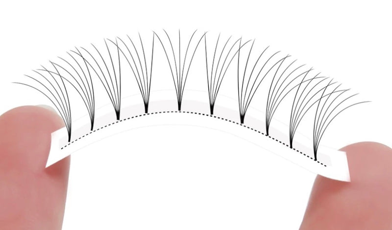 Pre made Russian Volume Fan Lashes 5D Mink Eyelash Extensions Thickness 0.10 Curl D/C