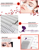 Pre made Russian Volume Fan Lashes 5D Mink Eyelash Extensions Thickness 0.10 Curl D/C