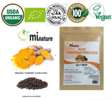 Turmeric and Black Pepper Capsules 100% Natural Turmeric-Capsules 120